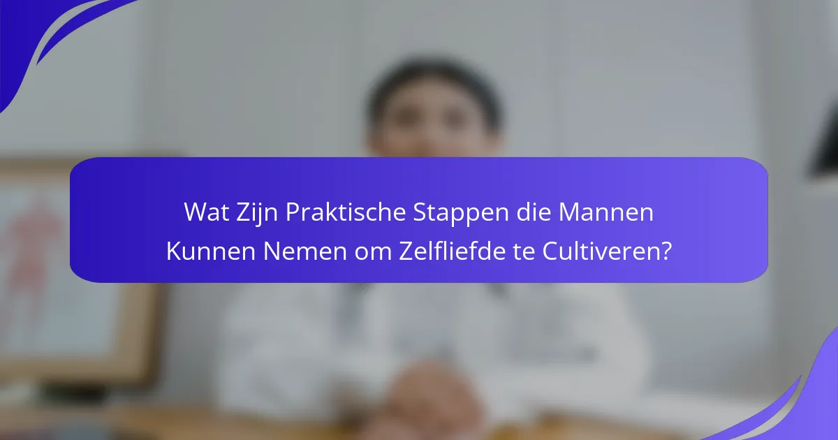 Wat Zijn Praktische Stappen die Mannen Kunnen Nemen om Zelfliefde te Cultiveren?
